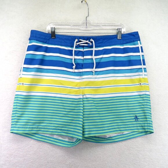 Original Penguin Other - Original Penguin Swim Trunks Mens 38 Board Shorts Mesh Lined Pockets Swimwear
